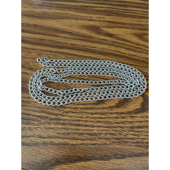 Monet vintage 26 inch silver tone chain - Picture 5 of 6